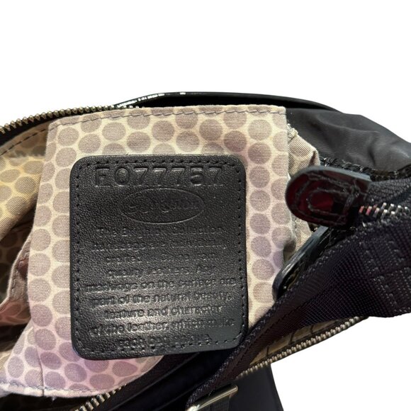 Brighton shoulder Bag.  Adustable. strap  Black - Picture 5 of 7